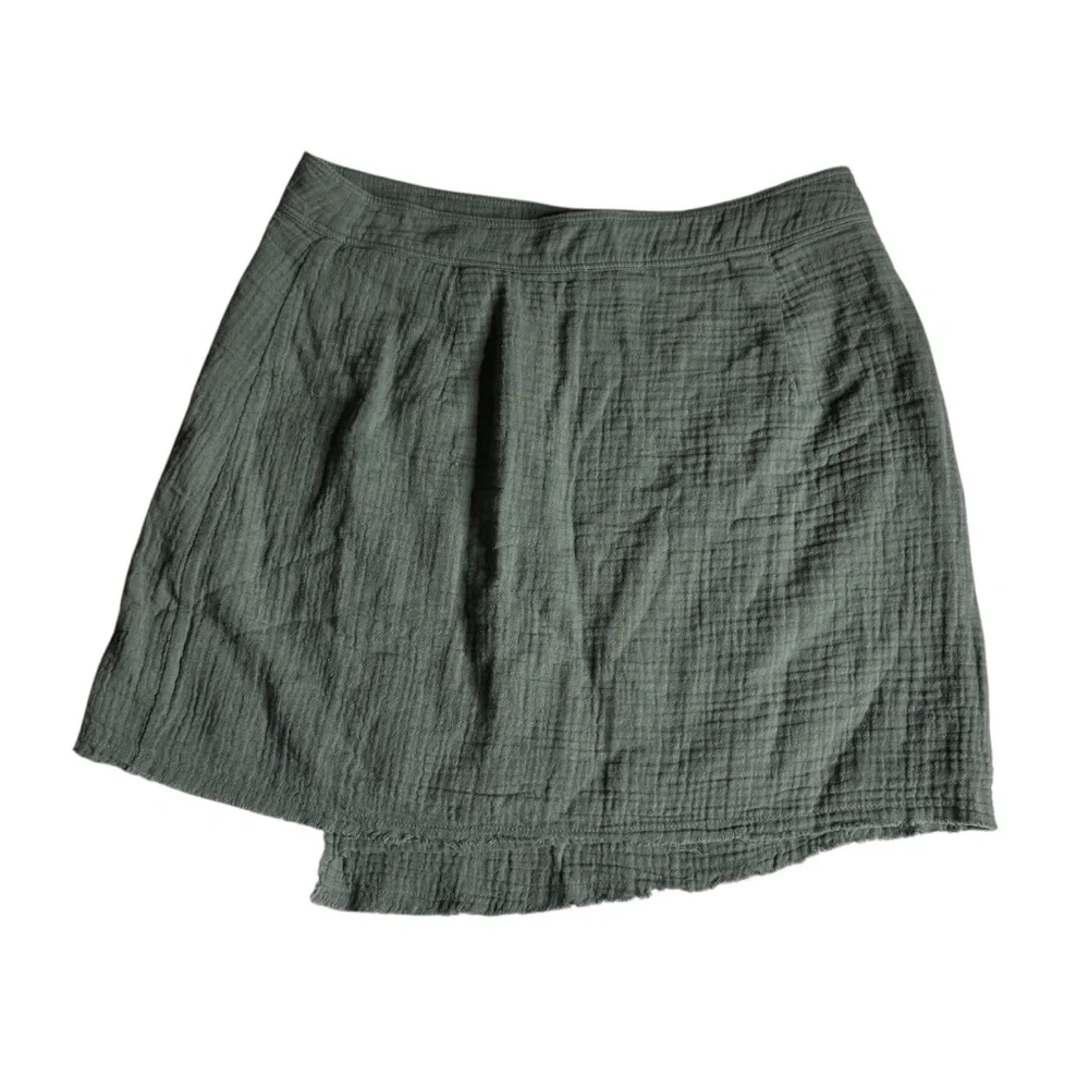Tavik‎ Bambi Mini Skirt Swim Cover in Cove Gray Womens Medium